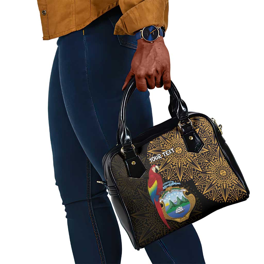 Pura Vida Costa Rica Personalized Shoulder Handbag Oxcart Ornate Inspired Gold Pattern - African Pride
