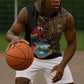 Pura Vida Costa Rica Personalized Sleeveless Hoodie Oxcart Ornate Inspired Gold Pattern - African Pride