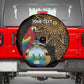 Pura Vida Costa Rica Personalized Spare Tire Cover Oxcart Ornate Inspired Gold Pattern - African Pride