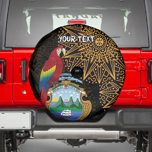 Pura Vida Costa Rica Personalized Spare Tire Cover Oxcart Ornate Inspired Gold Pattern - African Pride