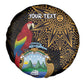 Pura Vida Costa Rica Personalized Spare Tire Cover Oxcart Ornate Inspired Gold Pattern - African Pride