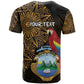 Pura Vida Costa Rica Personalized T shirt Oxcart Ornate Inspired Gold Pattern - African Pride
