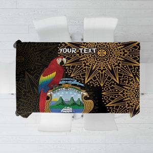 Pura Vida Costa Rica Personalized Tablecloth Oxcart Ornate Inspired Gold Pattern - African Pride