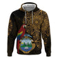 Pura Vida Costa Rica Personalized Zip Hoodie Oxcart Ornate Inspired Gold Pattern - African Pride