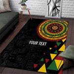Personalized Adinkra Afro-Akan Culture Area Rug Afrikan Colors