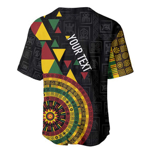 Personalized Adinkra Afro-Akan Culture Baseball Jersey Afrikan Colors