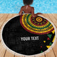 Personalized Adinkra Afro-Akan Culture Beach Blanket Afrikan Colors