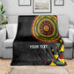 Personalized Adinkra Afro-Akan Culture Blanket Afrikan Colors