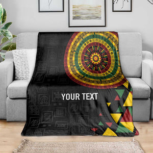 Personalized Adinkra Afro-Akan Culture Blanket Afrikan Colors