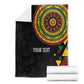 Personalized Adinkra Afro-Akan Culture Blanket Afrikan Colors