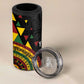 Personalized Adinkra Afro-Akan Culture 4 in 1 Can Cooler Tumbler Afrikan Colors