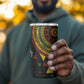 Personalized Adinkra Afro-Akan Culture 4 in 1 Can Cooler Tumbler Afrikan Colors