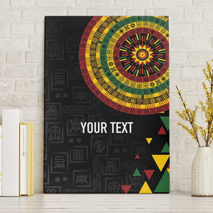 Personalized Adinkra Afro-Akan Culture Canvas Wall Art Afrikan Colors