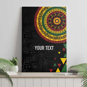Personalized Adinkra Afro-Akan Culture Canvas Wall Art Afrikan Colors