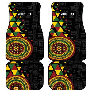 Personalized Adinkra Afro-Akan Culture Car Mats Afrikan Colors