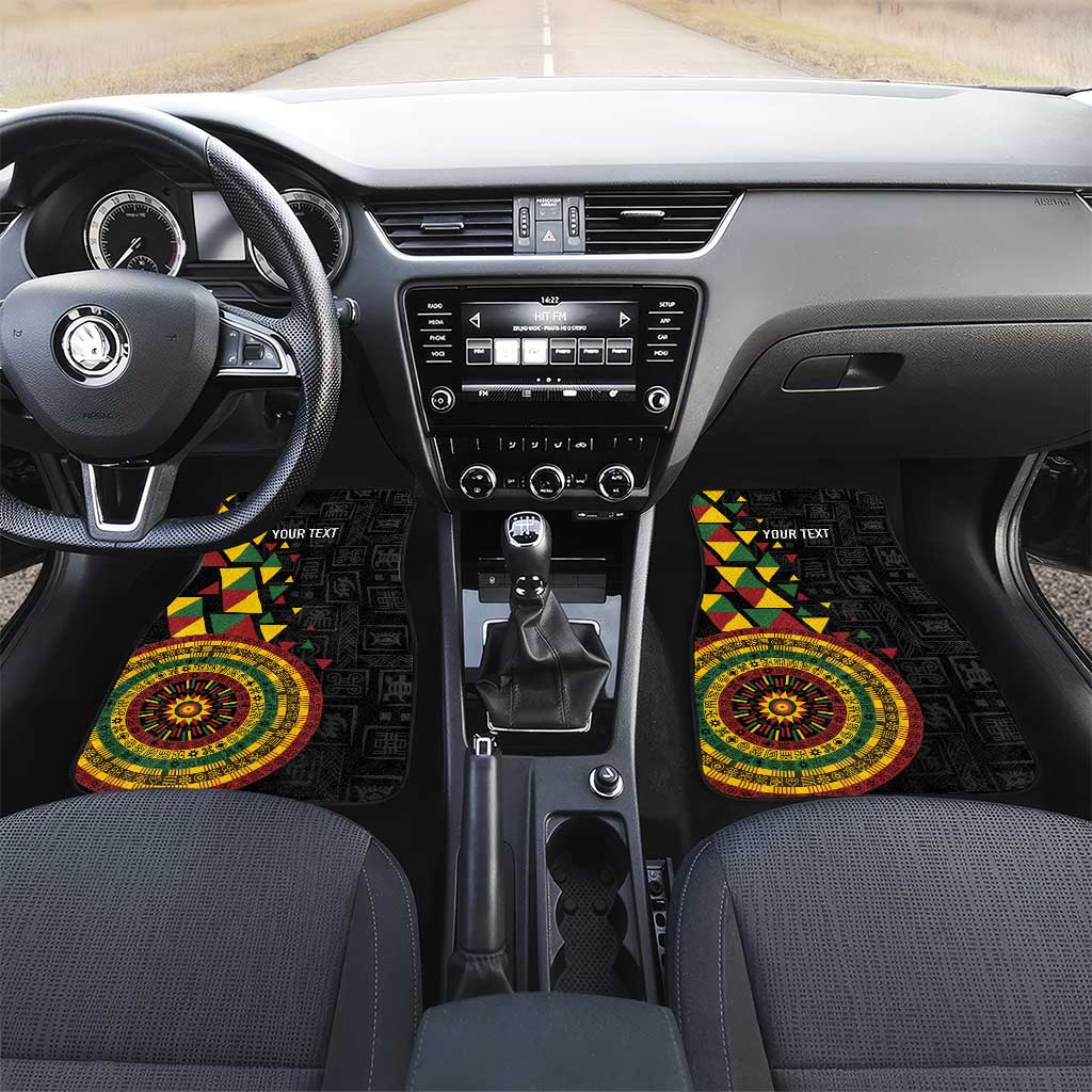 Personalized Adinkra Afro-Akan Culture Car Mats Afrikan Colors