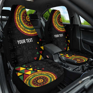 Personalized Adinkra Afro-Akan Culture Car Seat Cover Afrikan Colors