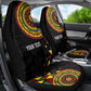 Personalized Adinkra Afro-Akan Culture Car Seat Cover Afrikan Colors