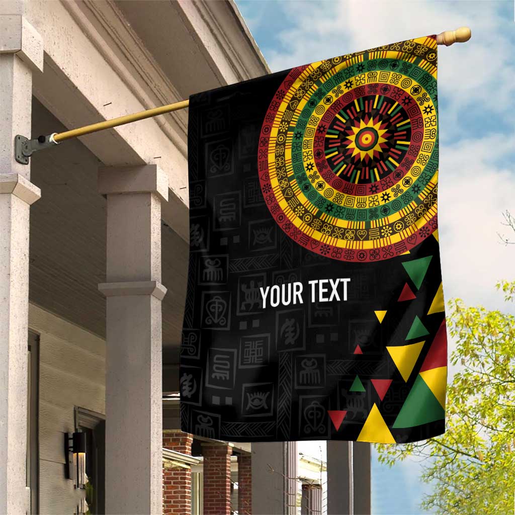 Personalized Adinkra Afro-Akan Culture Garden Flag Afrikan Colors