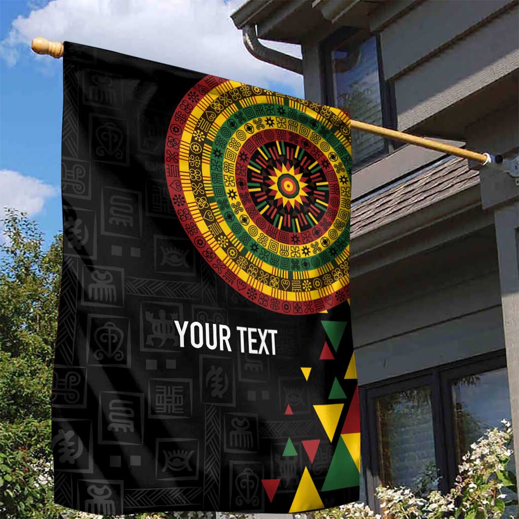 Personalized Adinkra Afro-Akan Culture Garden Flag Afrikan Colors