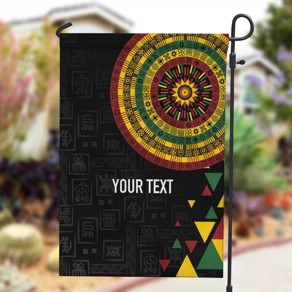 Personalized Adinkra Afro-Akan Culture Garden Flag Afrikan Colors