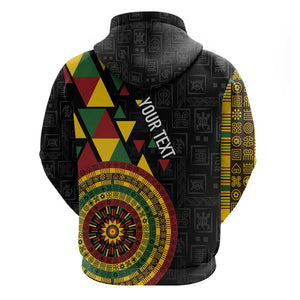 Personalized Adinkra Afro-Akan Culture Hoodie Afrikan Colors
