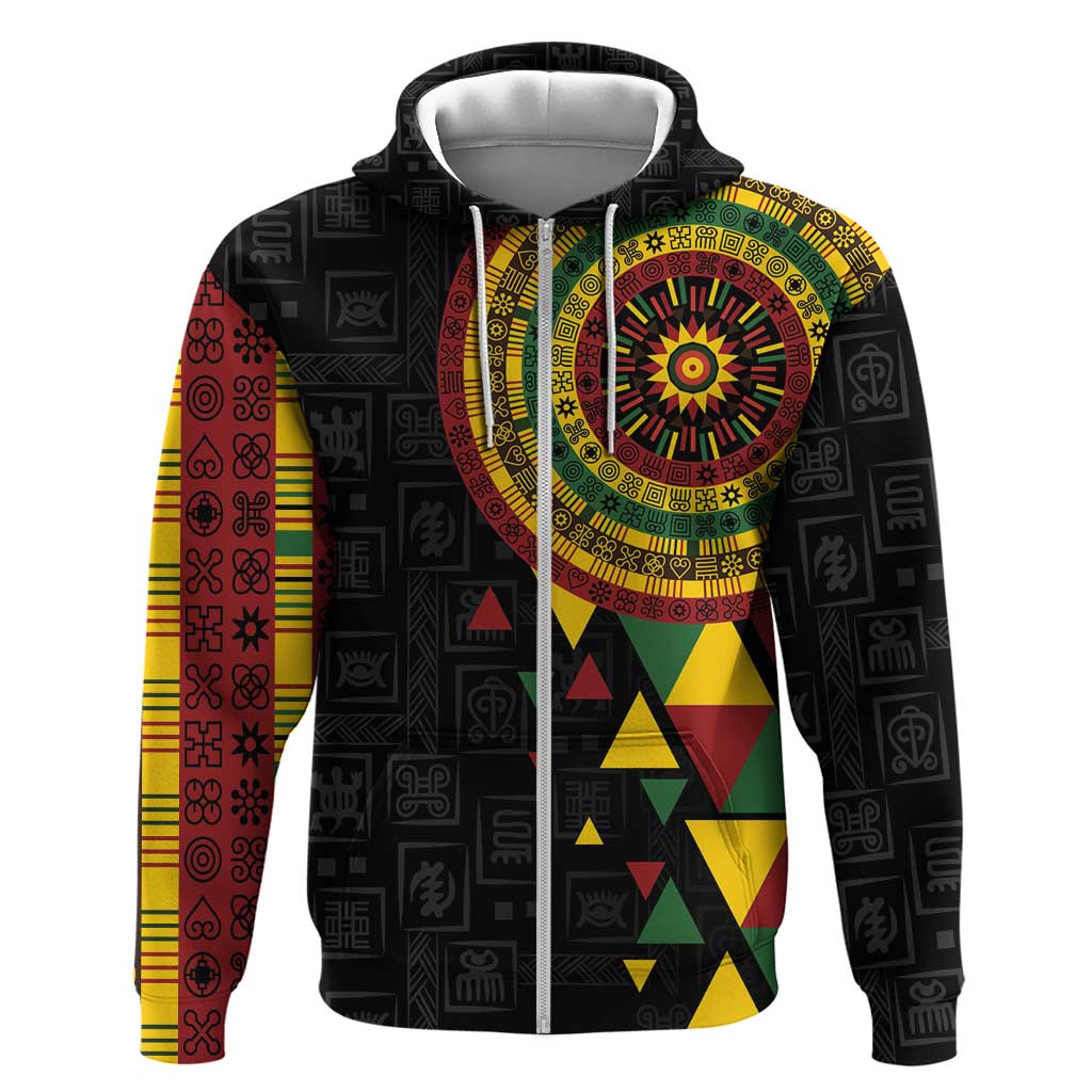 Personalized Adinkra Afro-Akan Culture Hoodie Afrikan Colors