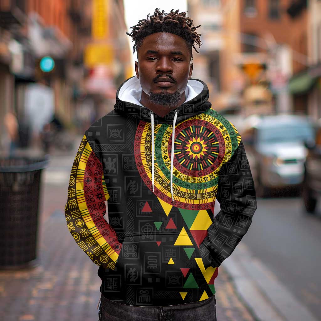 Personalized Adinkra Afro-Akan Culture Hoodie Afrikan Colors