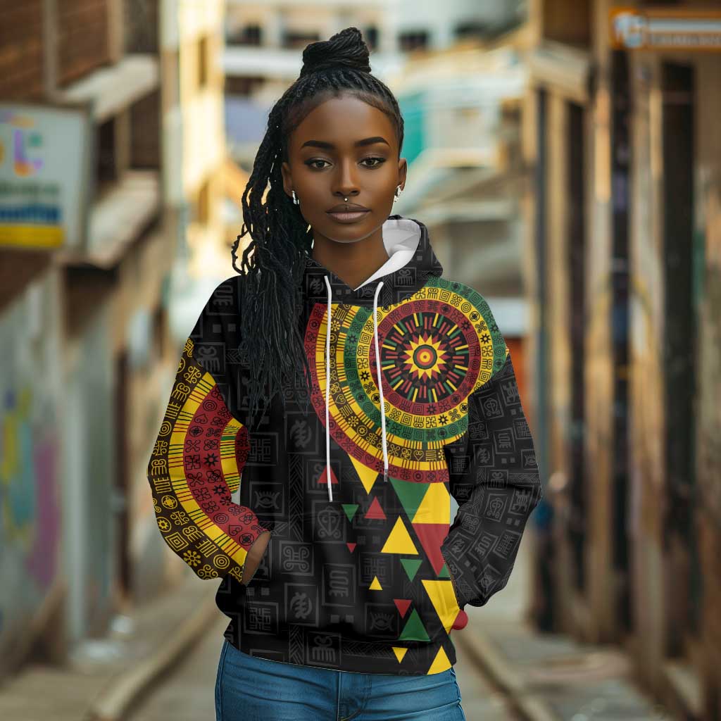 Personalized Adinkra Afro-Akan Culture Hoodie Afrikan Colors