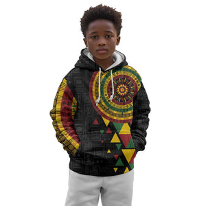 Personalized Adinkra Afro-Akan Culture Kid Hoodie Afrikan Colors