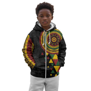 Personalized Adinkra Afro-Akan Culture Kid Hoodie Afrikan Colors