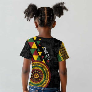 Personalized Adinkra Afro-Akan Culture Kid T shirt Afrikan Colors