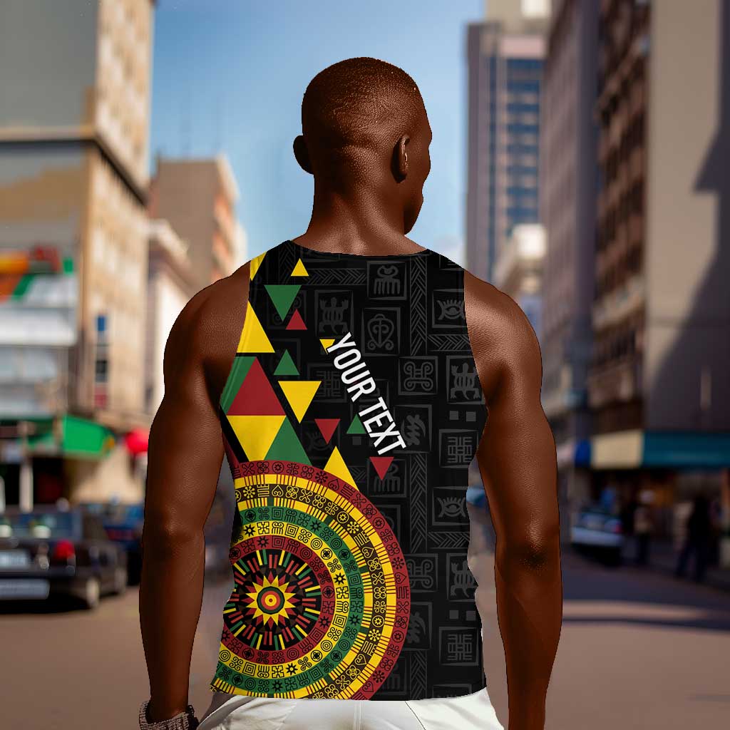 Personalized Adinkra Afro-Akan Culture Men Tank Top Afrikan Colors