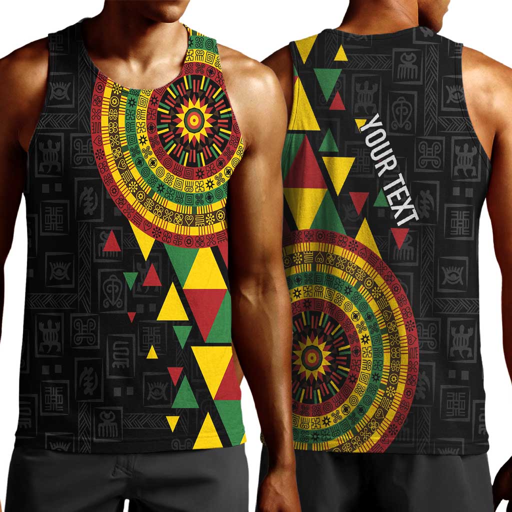 Personalized Adinkra Afro-Akan Culture Men Tank Top Afrikan Colors