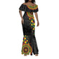 Personalized Adinkra Afro-Akan Culture Mermaid Dress Afrikan Colors