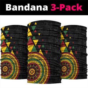 Adinkra Afro-Akan Culture Neck Gaiter Afrikan Colors - African Pride