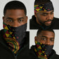 Adinkra Afro-Akan Culture Neck Gaiter Afrikan Colors - African Pride