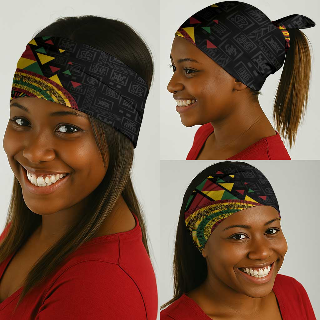 Adinkra Afro-Akan Culture Neck Gaiter Afrikan Colors - African Pride
