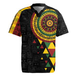 Personalized Adinkra Afro-Akan Culture Rugby Jersey Afrikan Colors