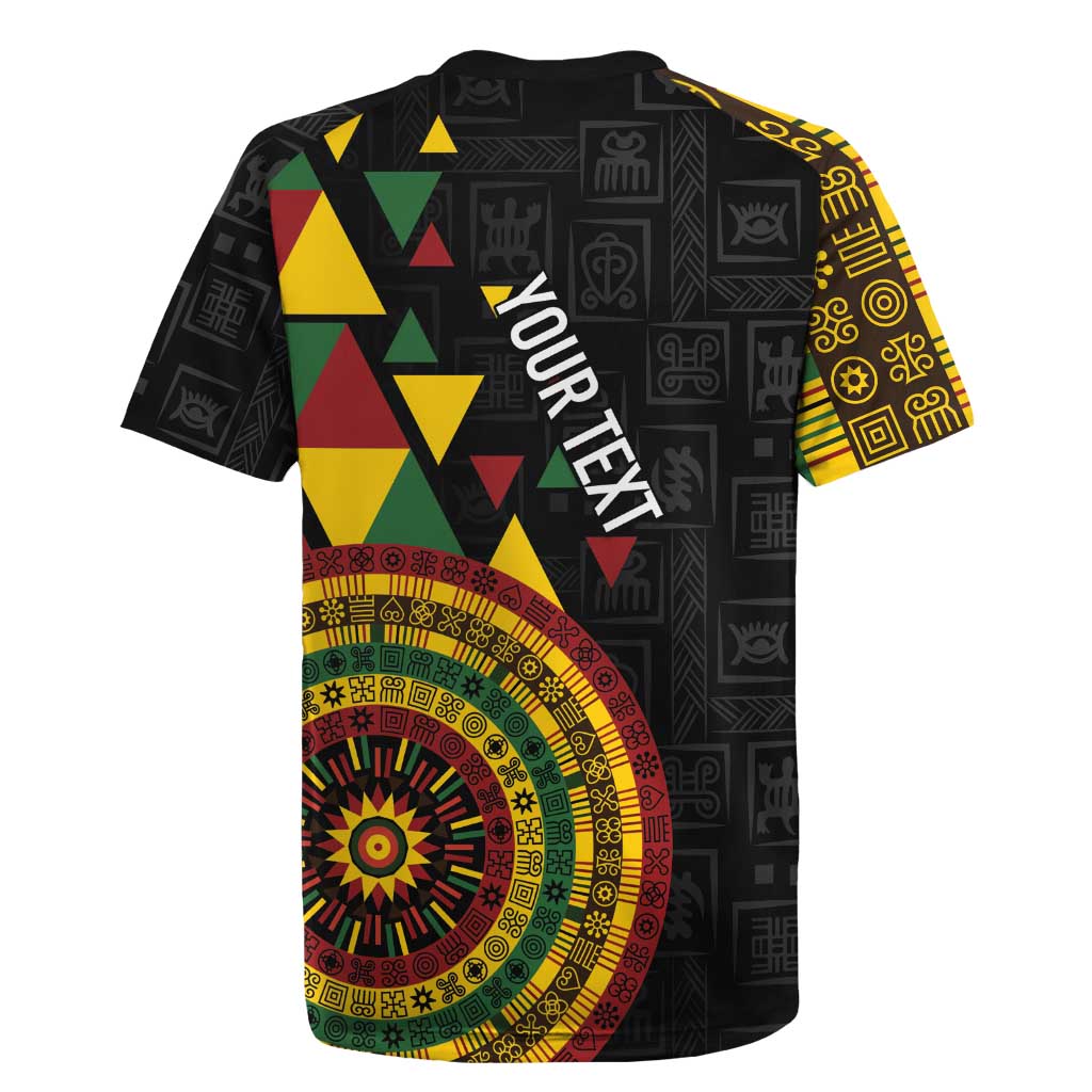Personalized Adinkra Afro-Akan Culture Rugby Jersey Afrikan Colors