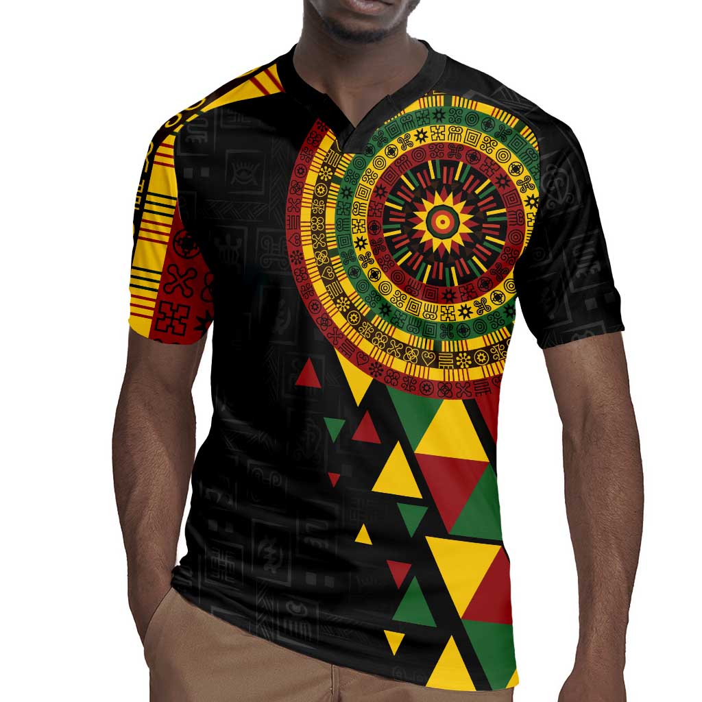 Personalized Adinkra Afro-Akan Culture Rugby Jersey Afrikan Colors