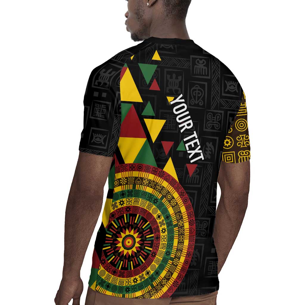 Personalized Adinkra Afro-Akan Culture Rugby Jersey Afrikan Colors