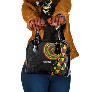 Personalized Adinkra Afro-Akan Culture Shoulder Handbag Afrikan Colors