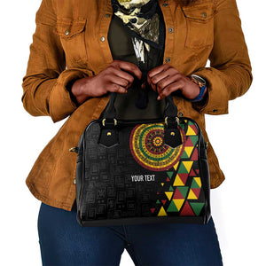 Personalized Adinkra Afro-Akan Culture Shoulder Handbag Afrikan Colors
