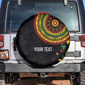 Personalized Adinkra Afro-Akan Culture Spare Tire Cover Afrikan Colors