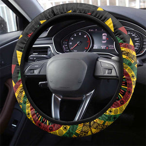 Adinkra Afro-Akan Culture Steering Wheel Cover Afrikan Colors