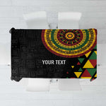 Personalized Adinkra Afro-Akan Culture Tablecloth Afrikan Colors