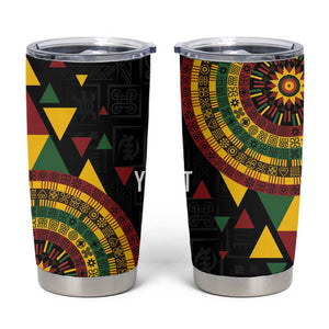 Personalized Adinkra Afro-Akan Culture Tumbler Cup Afrikan Colors