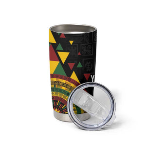 Personalized Adinkra Afro-Akan Culture Tumbler Cup Afrikan Colors