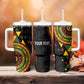 Personalized Adinkra Afro-Akan Culture Tumbler With Handle Afrikan Colors